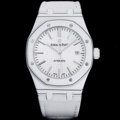 INA Factory Audemars Piguet White Face New Carbon Fibre  Replica Watch 